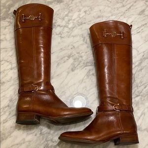 Tory Burch saddle riding boots